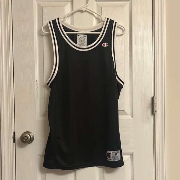 Champion Other - Champion Black White Athletic Tank Top Polyester Size Medium